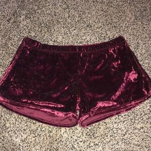 Red velvet super soft shorts